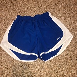 Blue Nike shorts